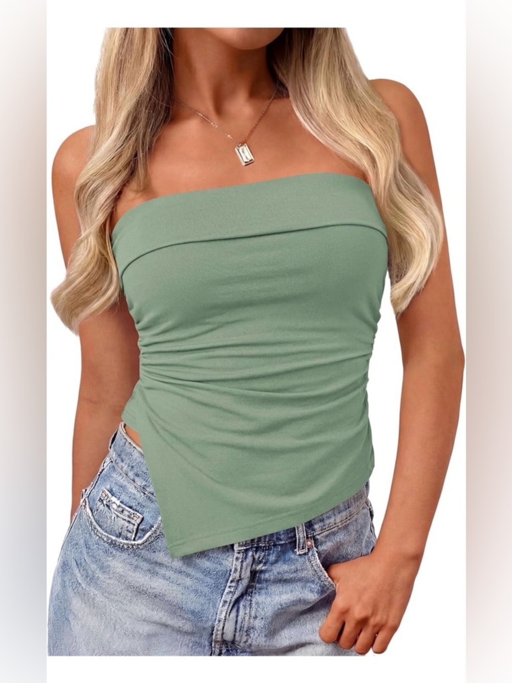 🆕Women’s Strapless Asymmetric Tube Top